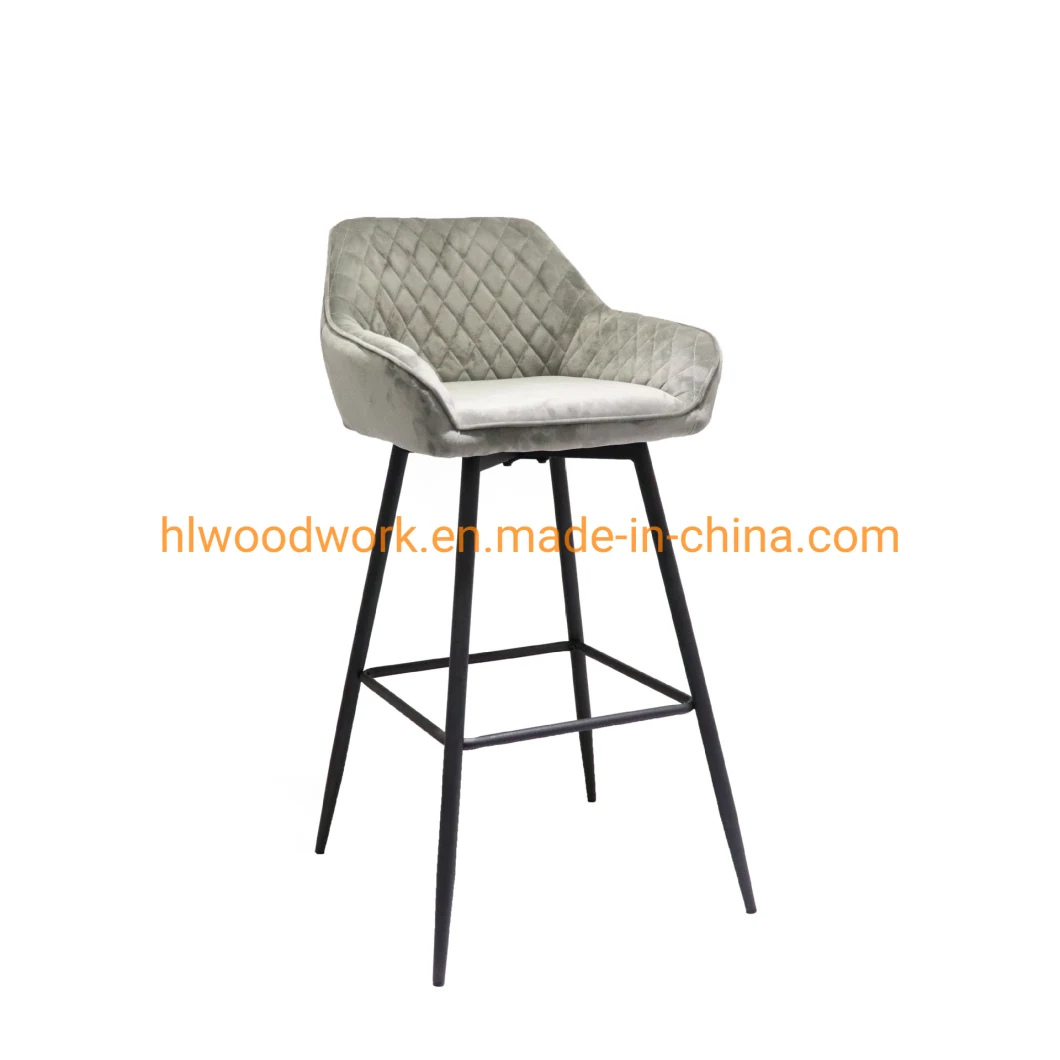 Modern Leisure Adjustable Bar Stool Plastic Spoon Bar Chair Stylish Barstool Design Bistro Kitchen Dining Counter Bar Stools