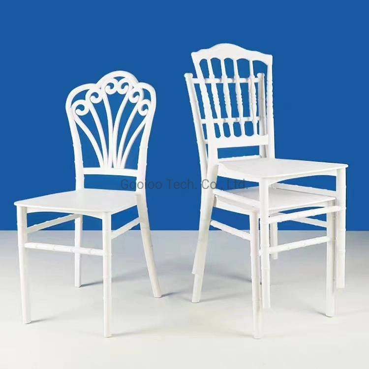 Stackable PP Plastic Hotel Restaurant Dining Tiffany Wedding Chiavari Chair