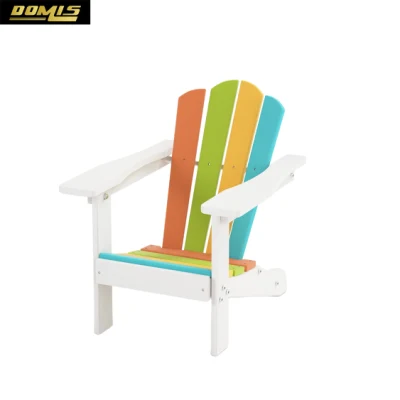 Chaise Adirondack pour enfants en plastique HDPE résistant à tous les temps pour patio