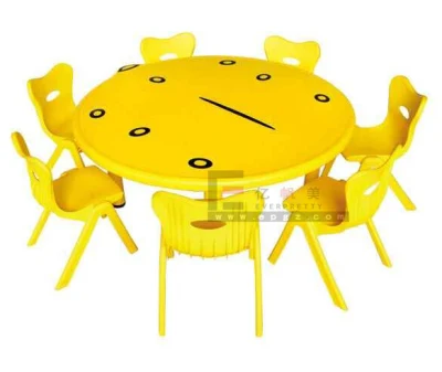 Table ronde en plastique pour enfants en plastique de mobilier scolaire pour enfants